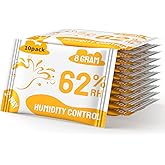 Boadw Dual Humidity Control 62% HR 8g Regulator Protects Terpenes and Flavor, Ideal for Storing Herbs up to 28g - 10 Pieces