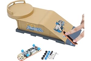 GR8WARE Dedos Skateboard para Dedos Miniskate de Juguete para Dedos Juego de Miniskate Rampa para Monopatín con Dedos Miniskateboard de Entrenamiento con Dedos Minipatinetas regalo para Niños Adolescentes
