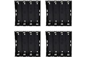 GTIWUNG GTIWING 4 stycken 4 x 3,7 V 18650 batterihållare fodral plast batteri skydd förvaringslåda med 8 stift (4 solts 2 stycken 18650 förvaringslåda för batterier
