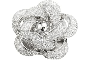 Mecool Fashinable e raffinato Hollow-out Spilla Breastpin con il colore oro bianco per le ragazze signore e le donne