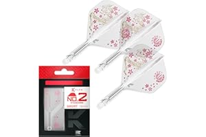 TARGET DARTS Target Japan Player Edition K Flex Flights y Sistema de Varillas | Paquete de 3 Kflex All In One Flights, Accesorios para Dardos Player Edition | Varilla para Dardos K-Flex Corto/Intermedio/Medio