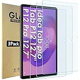 Bigqin 3 Pieces Screen Protector Compatible with Lenovo Idea Tab Pro/Lenovo Tab P12 12.7 Inch, 2.5D Bubble Free/HD/Anti-finge