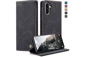 owlhold Handyhülle Samsung Galaxy A56 5G hülle Galaxy A56 klapphülle Premium PU Lederhülle Faltbare Handytasche Schutzhülle Kartenfach Standfunktion hülle Samsung Galaxy A56 5G - Schwarz