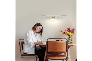 MantoLite Dimmerabile LED Lampade da Parete,42cm 6W Applique Illuminazione per Interni IP44 4000K Bagno Luci Pareti da Specchio Cromo con Testa Della Lampada Girevole Luci Lettura Faretti da Muro