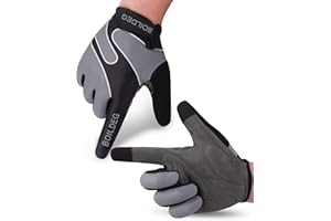 boildeg Gants de Cyclisme Gants de VTT avec Rembourrage Amortisseur Anti-Choc à Écran Tactile pour Vélo,VTT, BMX,Bicyclette, Motocross, Escalade,Randonnée pour Homme et Femme