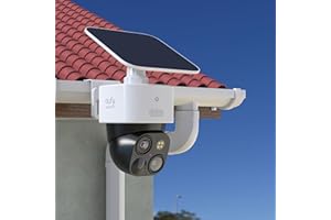 AKOEMXEEO Uchwyt na kamerę eufy Security SoloCam S340/SoloCam E30, regulowany odporny na warunki atmosferyczne uchwyt rynny dachowej do eufy Security 4G LTE Cam S330, uchwyt ścienny na kamerę, akcesoria do Eufy