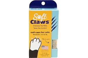 SOFT CLAWS SOFTCLAWS® Krallenschutzes für Katzen,mittelgroß, Durchsichtig