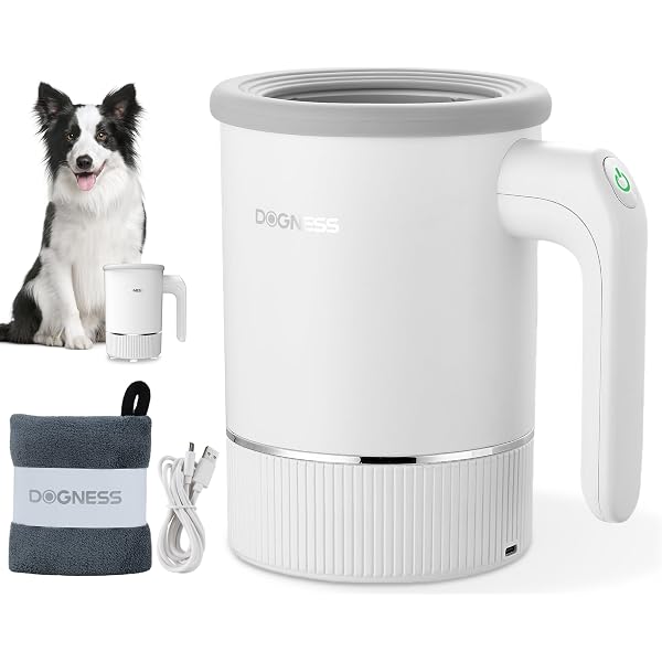 Automatischer Pfotenreiniger Für Hunde - Elektrisch & USB-aufladbar | 360° Reinigung | Für Haustiere