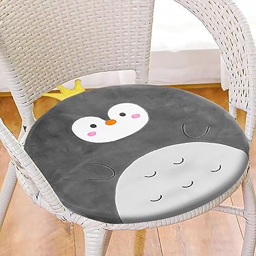 Herfair 2er-Set Sitzkissen Für Kinder - Weiche Stuhlkissen 30x30 Cm Mit Cartoon-Tier Motiv (Bär)