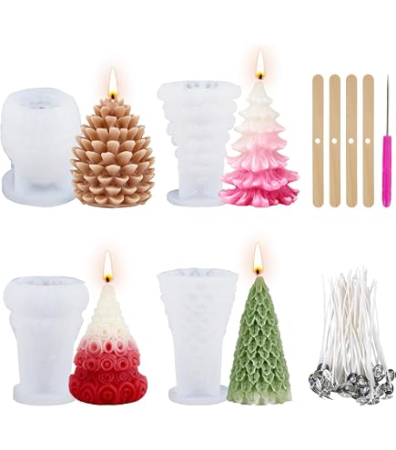 Fogli Cera D'api Set Per Candele Di Cera D'Api Fai Da Te - 12 Fogli Colorati 20x20 Cm + Stoppino 4 M, Per Adulti E Bambini Candele Fai Da Te