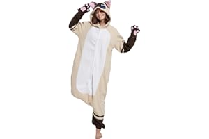 DELEY Unisexe Axolotl Onesie Adulte Déguisement d'halloween Anime Axolotl Cosplay Pyjamas Vêtements de Nuit Chauds Vêtements de Maison