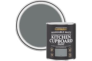 Rust-Oleum Dark Grey Kitchen Cupboard Paint in Matt Finish - Slate 750ml