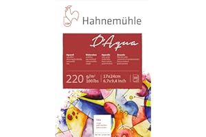 Hahnemühle - D'aqua -Bloc papier pour peinture aquarelle - 17X24cm - 220 g/m²