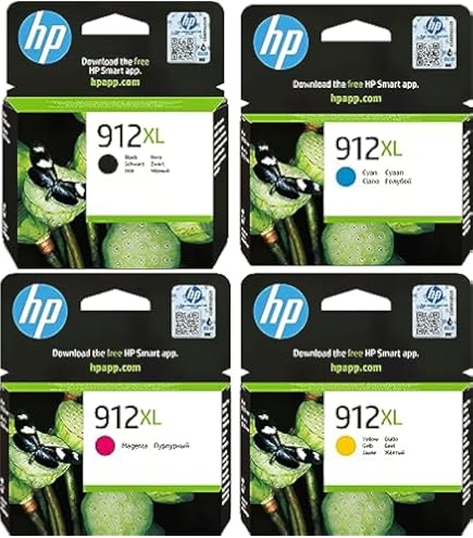HP 924e (XL) Black Ink Cartridge & 924 Standard Capacity Cyan/Magenta/Yellow Printer Ink