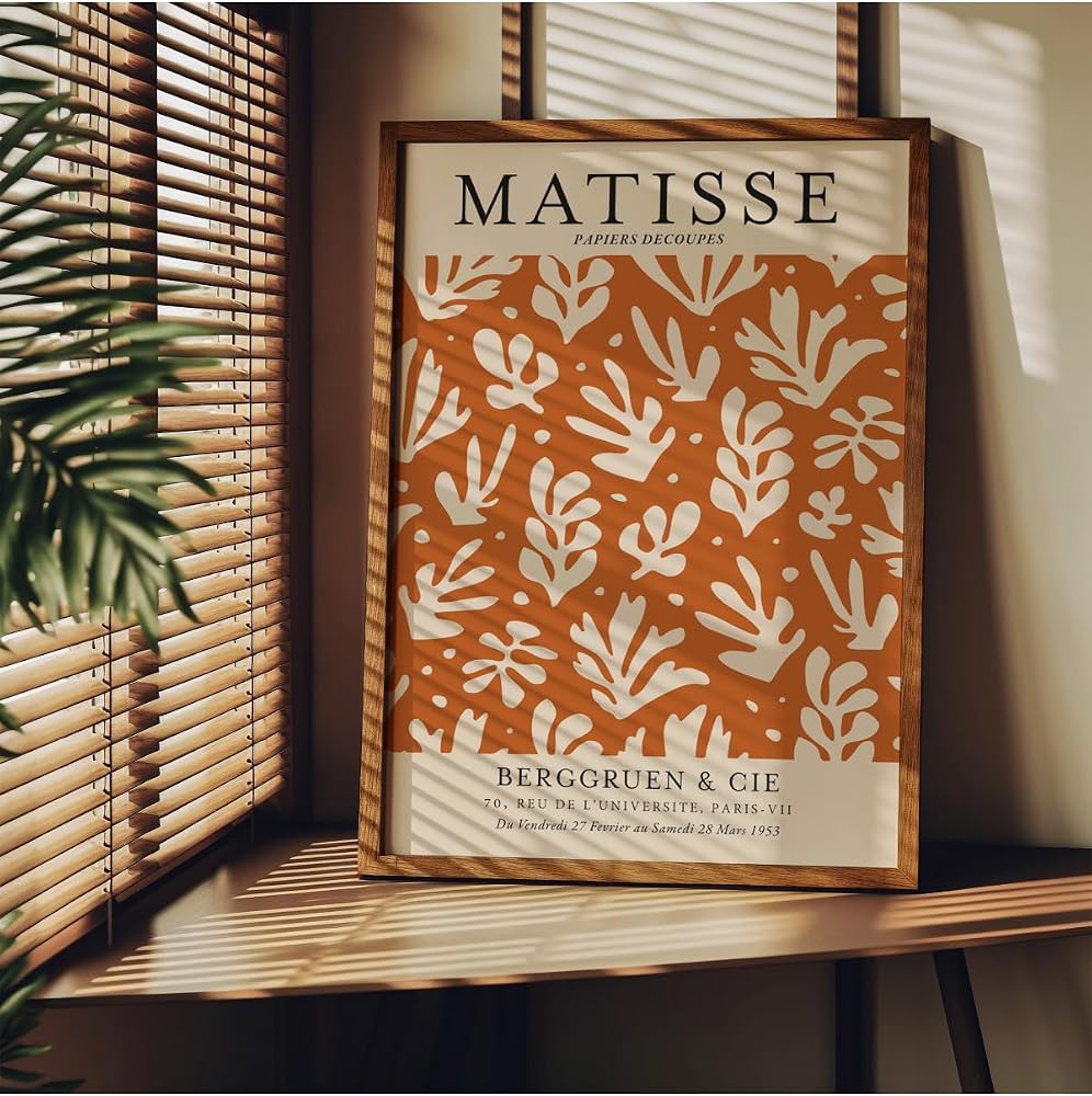 Fark Tanıtım Matisse Çerçevesiz Poster, Modern Dekoratif Çerçevesiz Poster, Tablo, Matisse-19, 40 x 50