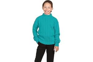 Hamishkane Boys Kids Turtle Polo Neck Jumper Cable Knitted Long Sleeve Casual Winter Sweater