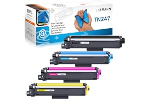 LOSMANN 4X toner kompatibel med Brother TN-247 TN-243 för Brother MFC-L3770CDW MFC-L3750CDW HL-L3230CDW HL-L3210CW MFC-L3710C