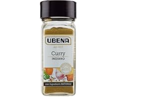 UBENA, Curry Indiano, Spezia per Piatti a Base di Riso, Latte di Cocco, Pesce, Carne e Legumi, Formato Vasetto da 30 gr