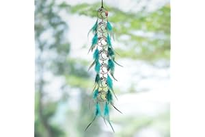 Filhome 7 Chakra Tree Of Life Dream Catcher, Boho Feather Dream Catcher Wall Art Feng Shui Hanging Ornament Decoration for Bedroom
