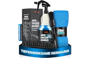 ‎SHINY FREAKS Polsterreiniger Set: ADBL Bonnet Polsterreiniger Auto (1L) + Bürste + chemicalworkz Pinsel + Shiny Freaks Mikrofasertuch - Auto Polster & Textilreiniger für Autositze, Sofa & Couch Auto Reinigungsset