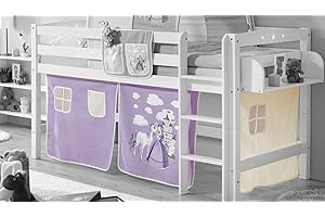 TiCAA Motiv Vorhangstoffe für Hochbetten