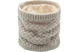 yoofun Neck Warmer, Thermal Snoods Thick Winter Knitted Circle Scarf for Cycling Motocycle Sports for Women Men