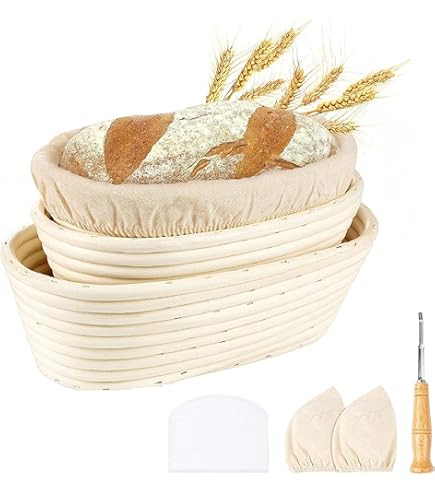Acquista Cestino per la lievitazione del pane in rattan Cestino per pane a lievitazione naturale ovale in rattan in vimini per fermentazione dell'impasto in Italia a partire da 7.53