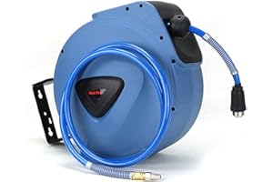 Holdfiturn Air Hose Reel 3/8 Inch 20M Retractable Auto Rewind Line Reel Compressor Wall Mounted