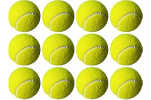 TENB 24 | 12 | 1 | X TENNIS BALLS Outdoor SPORTS Fun Strong Dog Fetch TOY Play Durable CRICKET Training Beach Leisure Coaching Throwing Catch Practice Garden Park Games Green Yellow UK FREE P&P