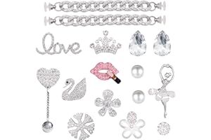 YEEZOIDON Lot of 20, 50, 100pcs Shoe Charms for Clogs, Shoe Accessories Charms for Croc, Cute Wristbands Decoration for Children’s Day, Birthday