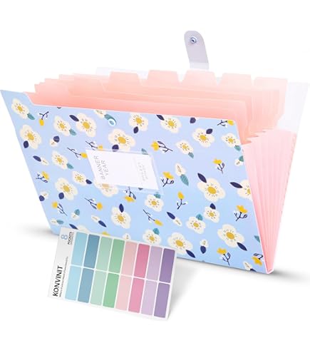 Expanding File Folders,12 Pocket A4 Folder Organiser With Snap Button - View #14