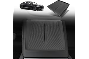 BestEvMod for Refreshed Model 3 Highland Center Console Phone Charge Area Silicone Mat Non Slip Silicone Pad Compatible with 2024 Refreshed Tesla Model 3 Highland Accessories (Black)