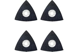 QLEUIFT 4 PCS Sander Multitool Piastra abrasiva 80 mm, Accessorio ottimale per Fein Multimaster, Bosch, Parkside, Ryobi, Worx, Workzone e Altro Ancora, Carta vetrata Multifunzionale per Utensili