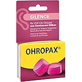 OHROPAX Silence Ohrstöpsel – pinke VOR-Ohr-Stöpsel aus formbarem Silikon – dermatologisch getestet – für alle Ohren geeignet 
