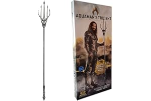 The Noble Collection DC Comics Aquaman's Trident - 73.5in (187cm) Long Lightweight Cosplay Replica - Justice League Film Set Movie Props Gifts