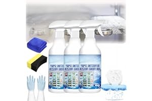 GIENSLRU Lot de 3 vaporisateurs de dégivrage puissants pour réfrigérateur et congélateur, dégivrage rapide et brillance sans traces, pour pare-brise de voiture