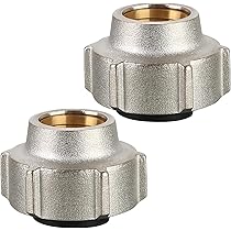2 stuks klemschroefverbinding voor verwarmingsbuis 14 x 2 en verdeler voor vloerverwarming 3/4 '' Euroconus
