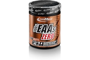‎IRONMAXX 100% EAAs Zero Cola & Lime 500g - EAAs Pulver hochdosiert, Vegan und zuckerfrei, 8 essentielle Aminosäuren zur Ergänzung deiner Sporternährung