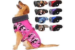 IECOii Cappotti e giubbotti per cani,Cappotto invernale per cani impermeabile giubbotto cane calda Giacca per cani antivento Abbigliamento per cani Completo per cani di taglia piccola di taglia media