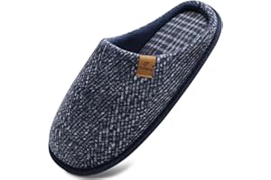 COFACE Unisex męskie damskie przytulne kapcie z pianki z pamięcią kształtu na co dzień wsuwane ciepłe buty domowe wewnątrz/na zewnątrz filcowe sandały kapcie rozmiar 4-15