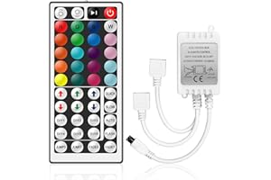 Mando a distancia inalámbrico RF para tira de luz 5050 3528 RGB, de VIPMOON, 5 V - 24 V CC