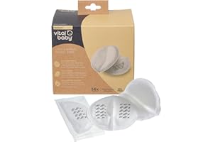 Vital Baby Nurture Ultra Comfort Breast Pads - Disposable Nursing Breast Pads - Contoured, Soft, Ultra-Absorbent & Leak-Free - Universal Fit for Ultra Comfort – BPA, Phthalate & Latex Free - 56pk
