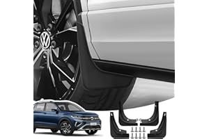 LANGBEAN Garde-Boue pour VW T Cross 2025 2024 2023 2022 2021 2020 2019, Bavettes Avant et Arrière avec Vis de Montage, Pare Boue Anti-Éclaboussures Accessoires Pas Besoin de Percer [4 Pièces]