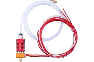 Redrex Extrusora Hot End para Creality CR-10, CR-10S, CR-10S4, CR-10S5 Impresora 3D 1.75mm Filamento 0.4mm Boquilla 12V 40W Calefacción NTC Termistor