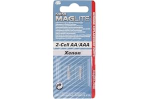 MAGLITE Bombilla de repuesto para linterna, 2 unidades, Xenón, Blanco, 2W, 35 lumen, Impermeable