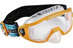 U.S. DIVERS U.S.Divers Avila junior Máscara de buceo para niños con visión panorámica de 180°, protección UV, lentes antivaho y antifugas, senderismo acuático, snorkel, para niños y niñas, máscara de silicona