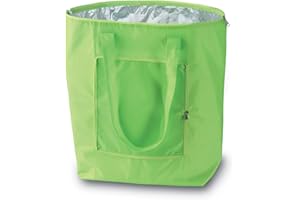 PROMOTIONGIFT Borsa termica pieghevole riutilizzabile, shopping, borsa da spiaggia leggera e resistente, con rivestimento interno in alluminio con perfetta funzione di raffreddamento