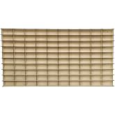 Ahşap 1/64 Hobi Araba Rafı Yatay 100 Ara&ccedil;lık (Ak&ccedil;aağa&ccedil;, MDF)