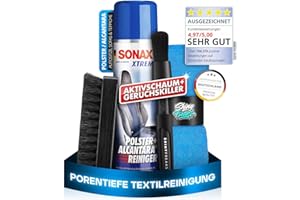 ‎SHINY FREAKS SONAX XTREME Polster & Alcantara Reiniger (400 ml) - Spezialreiniger für Textilien - schoned gründlicher Polsterreiniger - Ideal für die Autoinnenraum Reinigung auf Autositzen, Dachhimmel & Lenkrad