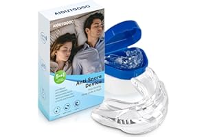 AIOUTGOGO Anti Ronflement Orthese Doux Anti-Ronflement Efficace Puissant, 2 Unités Gouttiere Anti Ronflement, Dispositifs Réducteur de Ronflement Adapté à Toutes Les Formes de Bouche-Universel